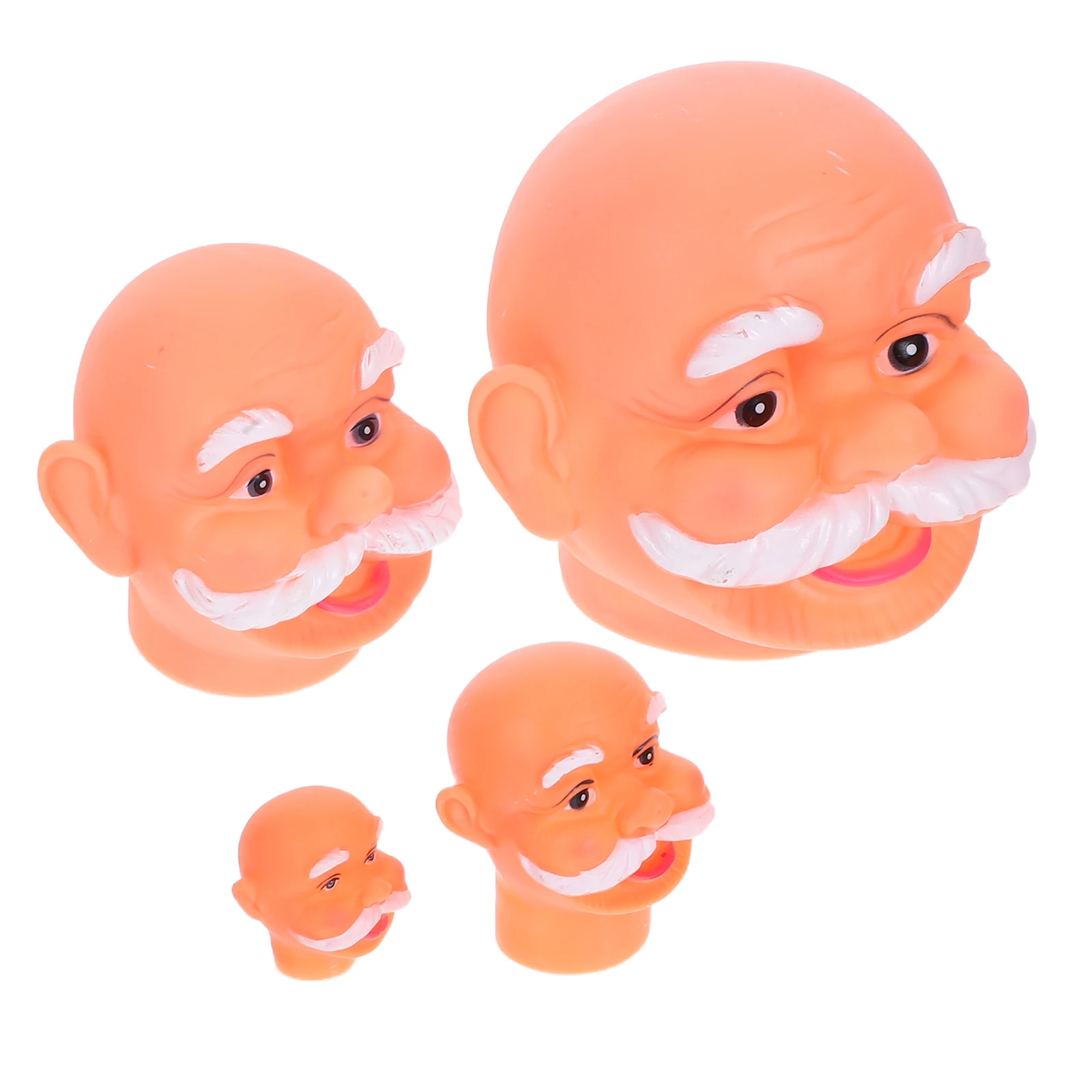 

4Pcs Santa Claus Head 3D Lifelike Vinyl Craft Kit for DIY Holiday Decor Christmas Table Centerpiece Wall Hanging Party Prop