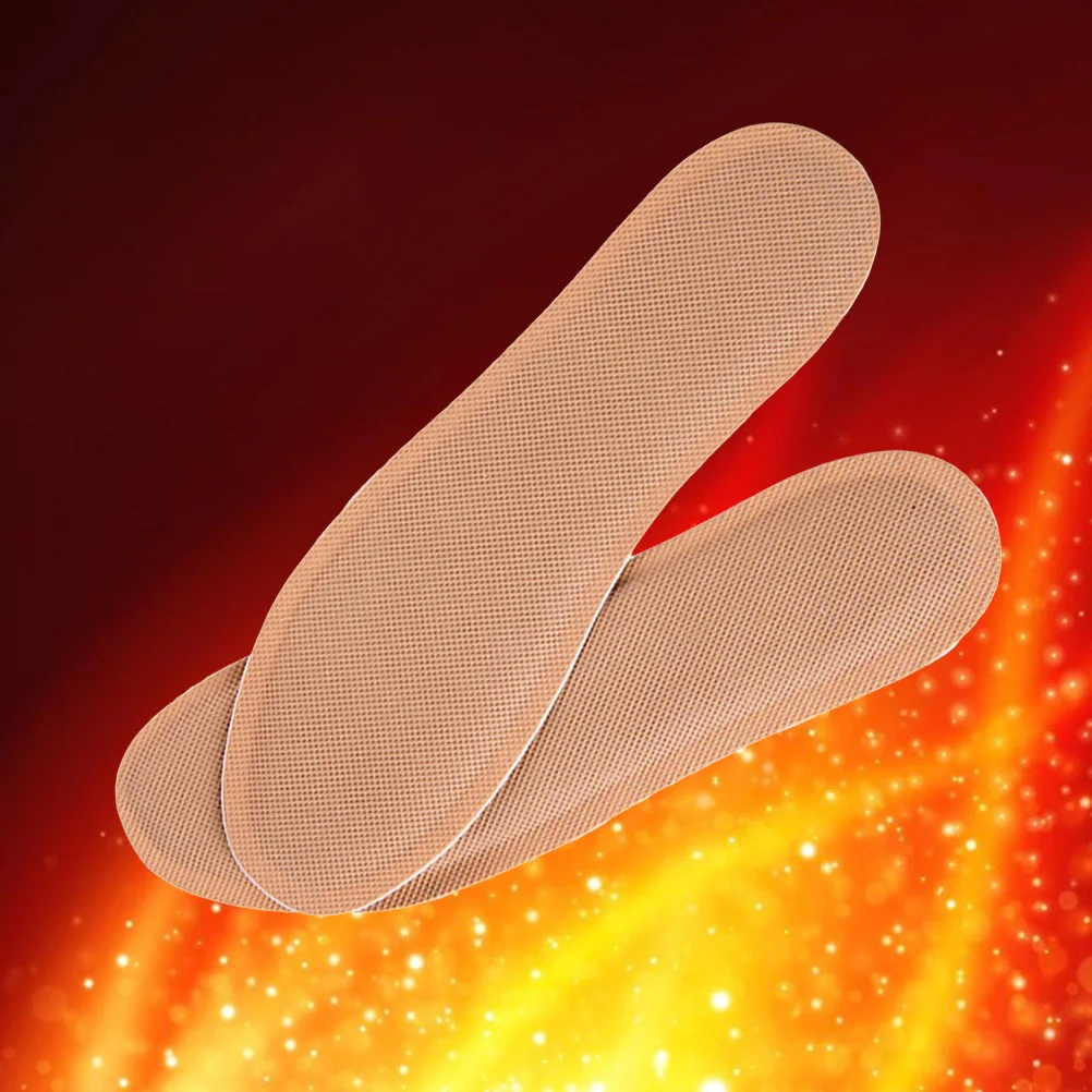 

2Pairs Self Heating Insoles for Men Size 40-43 Heat Spontaneous Warm Shoe Inserts Breathable Winter Insoles Cold Weather Use