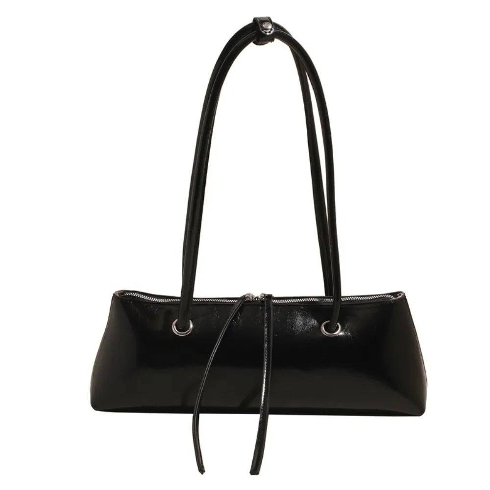 

All-match Sweet French Stick Handbag Y2K Retro PU Shoulder Bag Large Capacity Anti-splash Water Texture Underarm Bags School