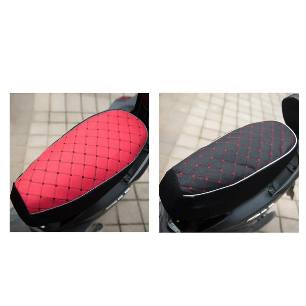 2X Black Motorcycle Electric Car Scooter Waterproof Seat Cushion