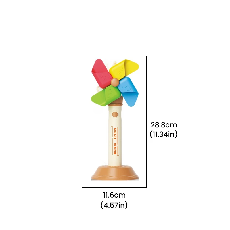 5 Holes Handle Windmill Bubble Machine With Lights Kids Toys Automatically Soap Blowing Bubble Sticks Three Level Adjustment