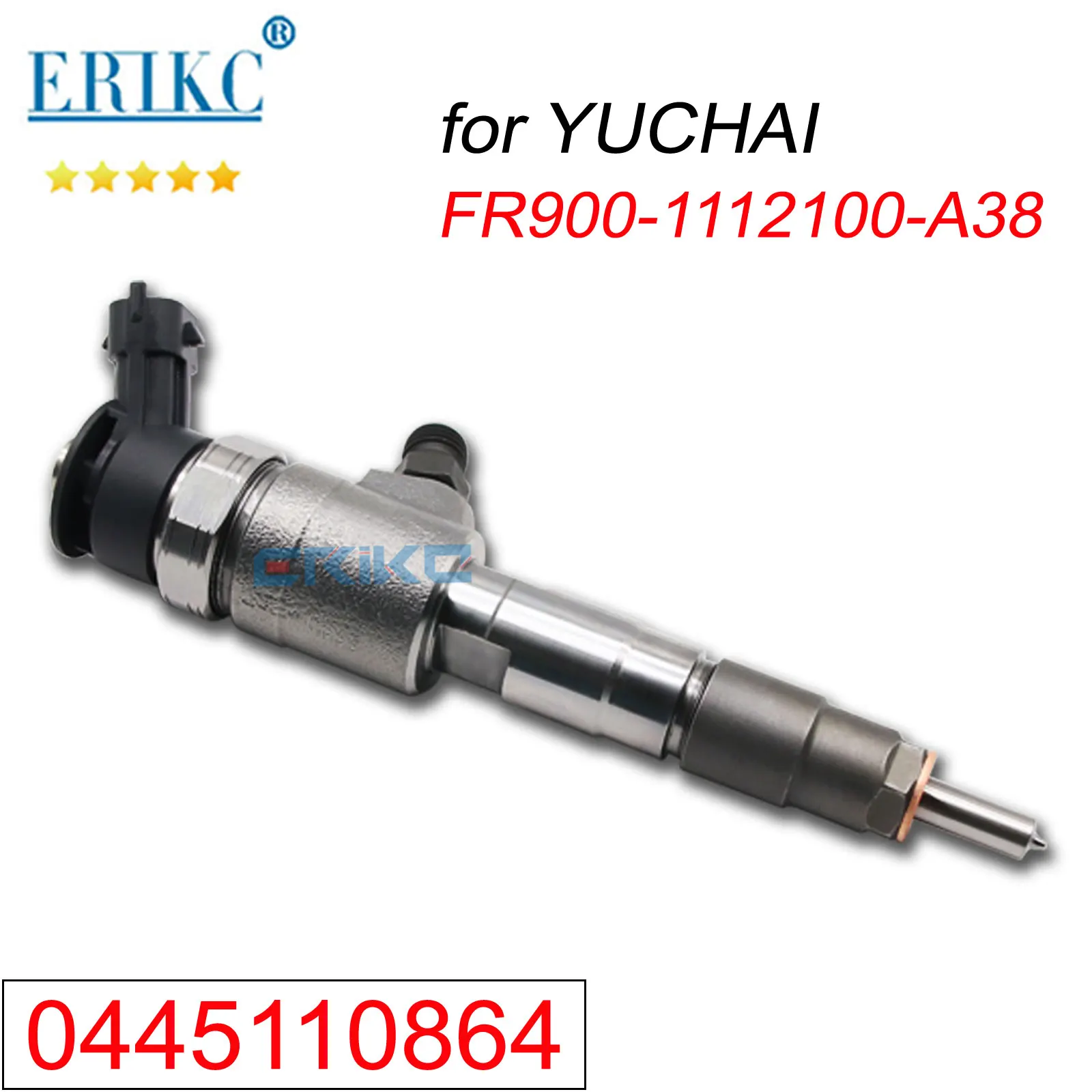 

0445110864 0 445 110 864 Common Rail Inyector Nozzle 0445 110 864 Diesel Fuel Injector for Bosch YUCHAI FR900-1112100-A38