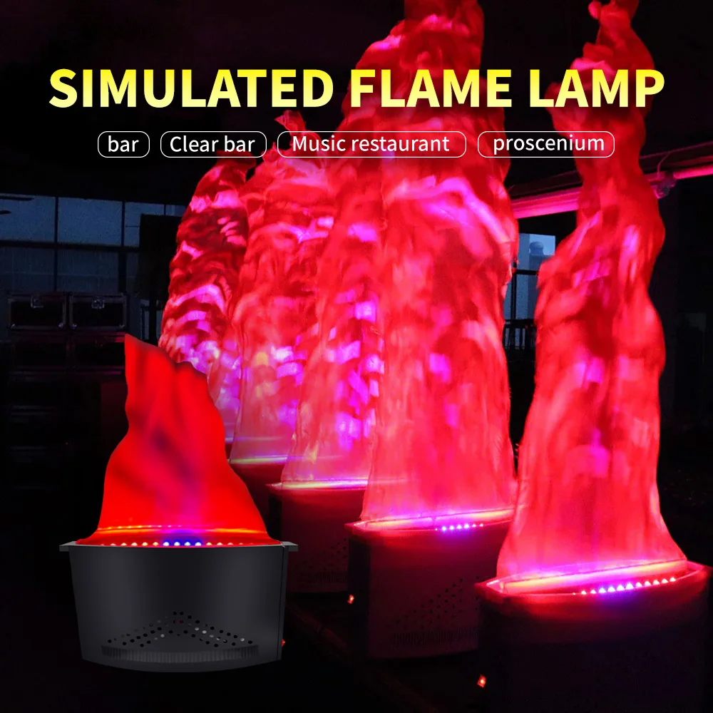 120W LED Imitation Flame Light Christmas Silk Flame Effect Stage Light For Dj Nightclub New Year Party Simulation Flame Machine