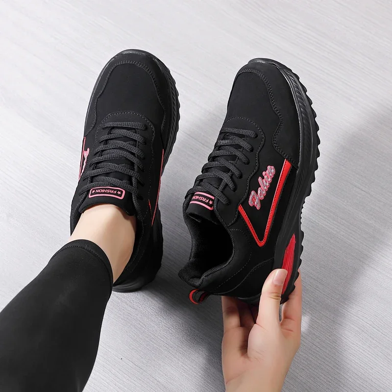 Shoes Sneakers for Women Winter Vulcanized Cotton Shoes New Fashion Woman Sneakers Winter Outdoor Walking Shoes Thick Sole 42