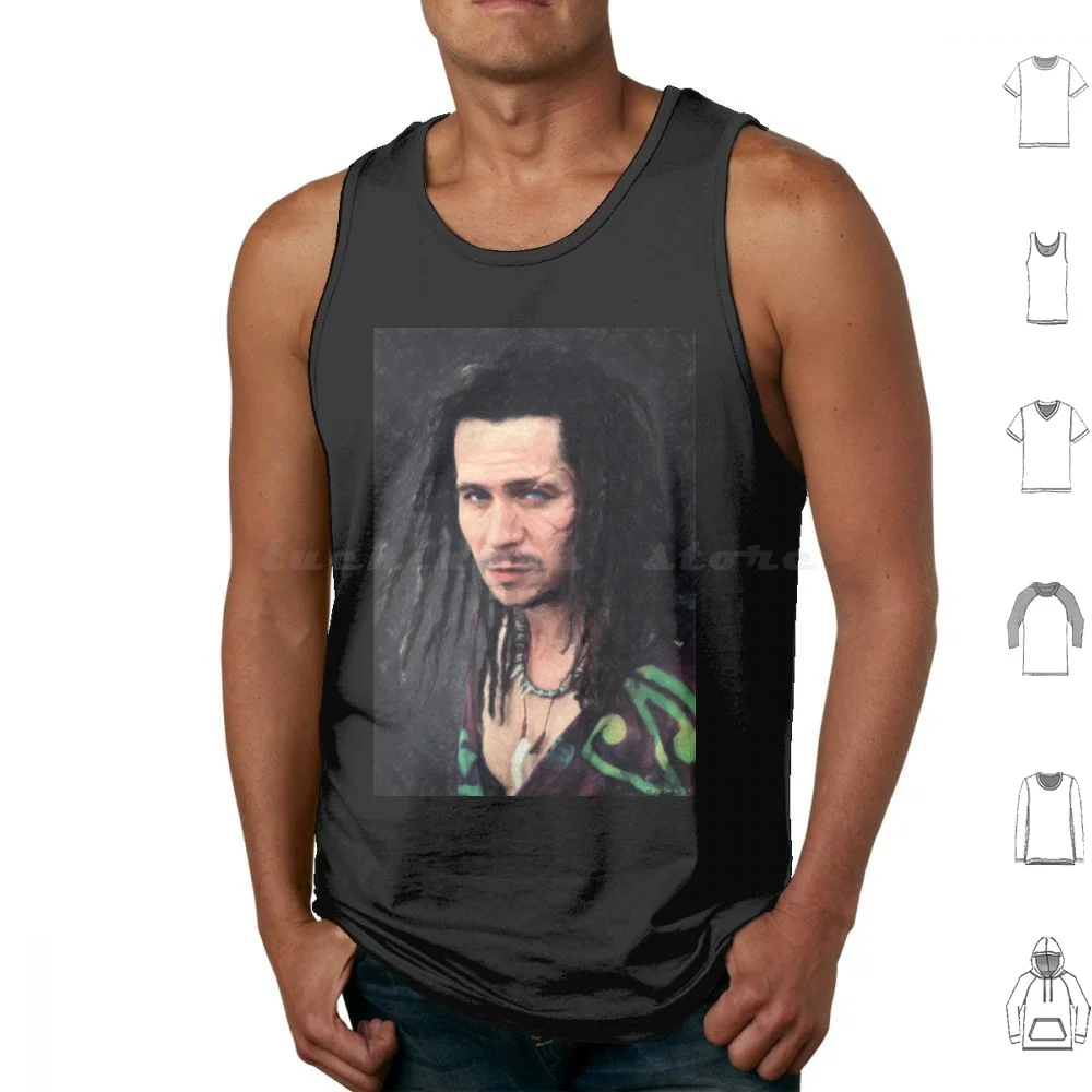 

Drexl Spivey Tank Tops Print Cotton Drexl Spivey Portrait True Romance Gary Oldman Drug Dealing Pimp Hookers Detroit Lou