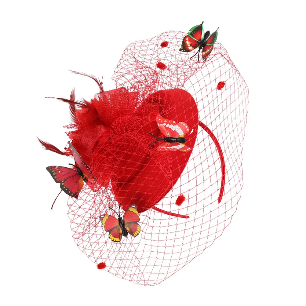 

Woman Headband Wedding Bridal Hair Accessories Fascinator for Women Headgear Mini Hat Hand