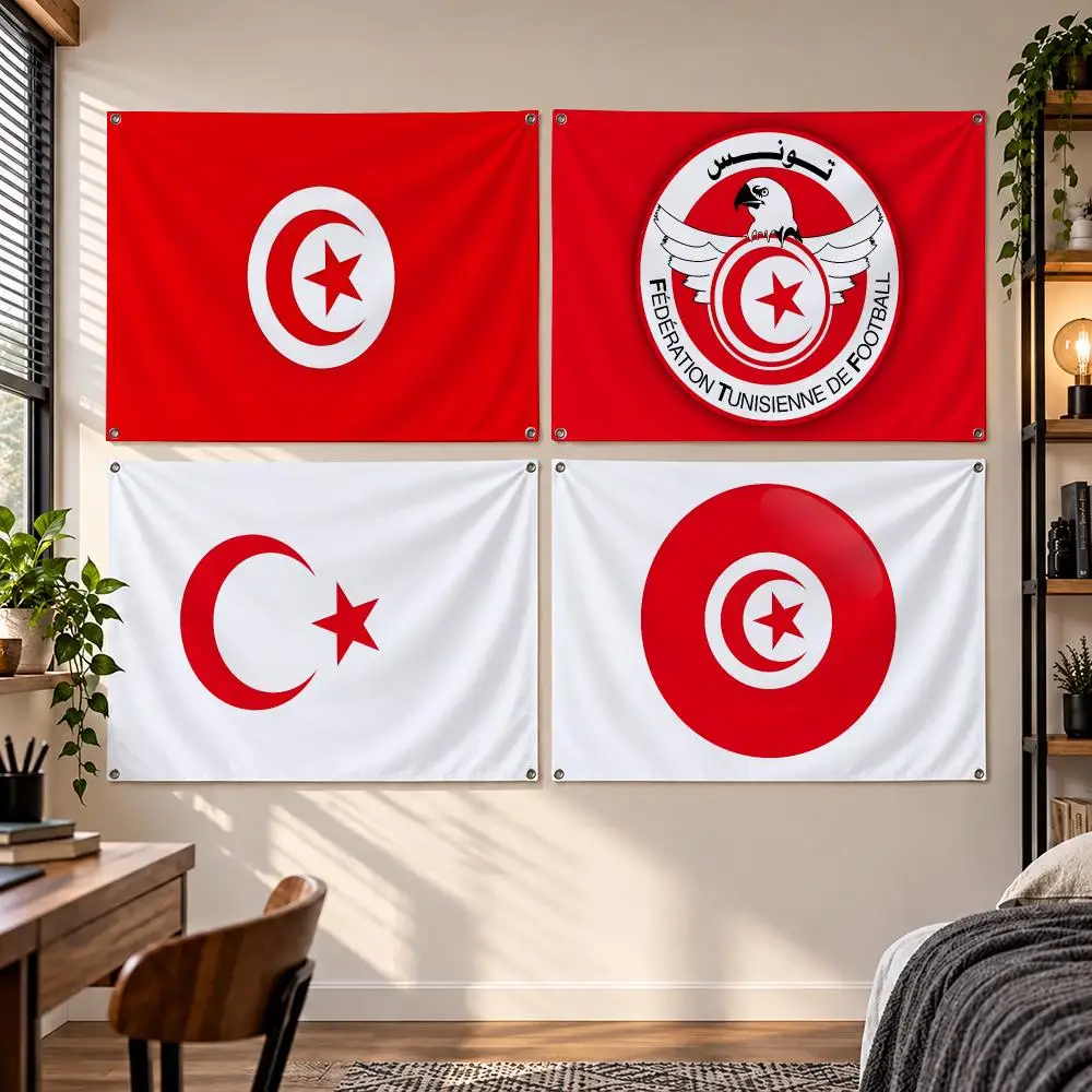 Flag Tunisia Flags Flag Suitable For Party Club Outdoor Interior Wall Decoration Banner Fans Gift
