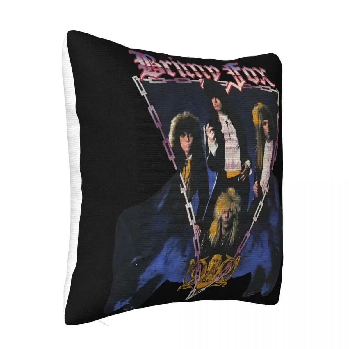 Vtg 88 Britny Fox Tour Crue Dokken Ratt Rock Ozzy Dio Priest Metal Baseball Hats Wome Pillow Case