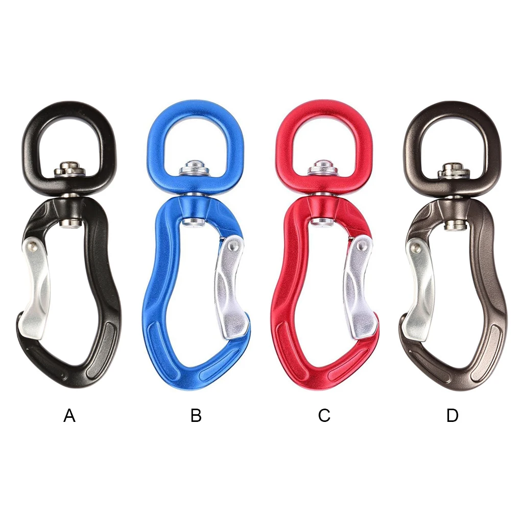 

Mountaineering Carabiner Hiking Picnicking 360-degrees Swivel Hammock Hooks Rope Buckle Clips Outdoor Equipment Sports Gear