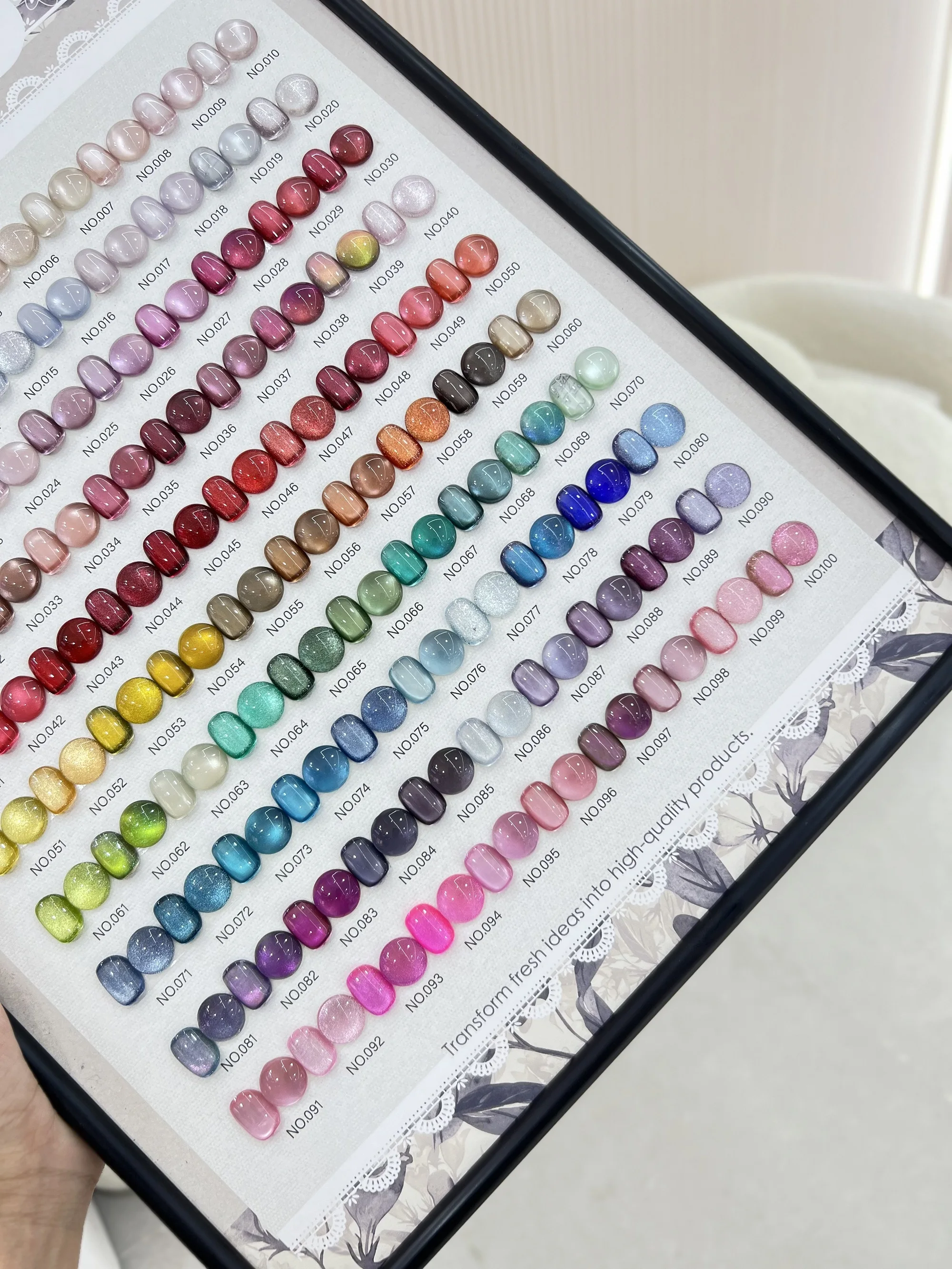 YUAlbanMismatch-Ensemble de gel à ongles œil de chat, 100 couleurs, nouveau modèle 2024, salon de manucure, article tendance, kit d'art des ongles, gel non CUUv