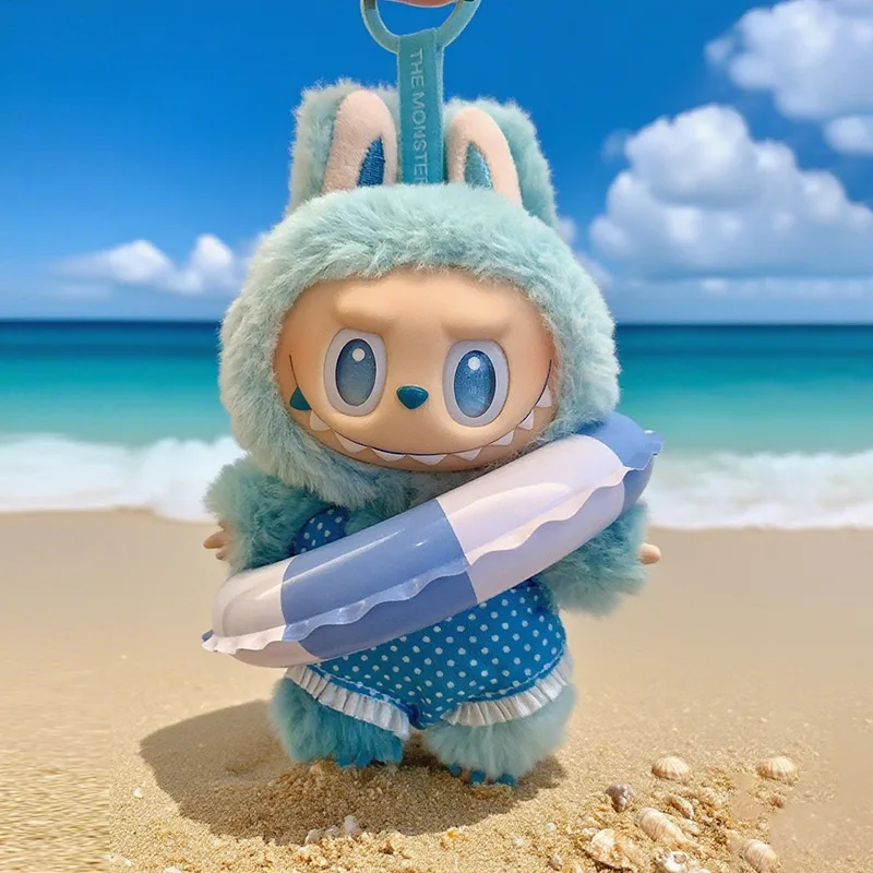 Para ropa de bebé Labubu, traje de baño de tela de 17cm y 15cm, ropa de muñeca con cara de vinilo macarrón para. Ropa para muñecas Ob11 Ropa ropa de labubu