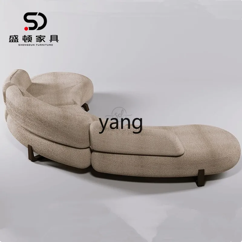 LTT  cashmere single sofa chair simple modern fashion creative personality curved leisure sofa