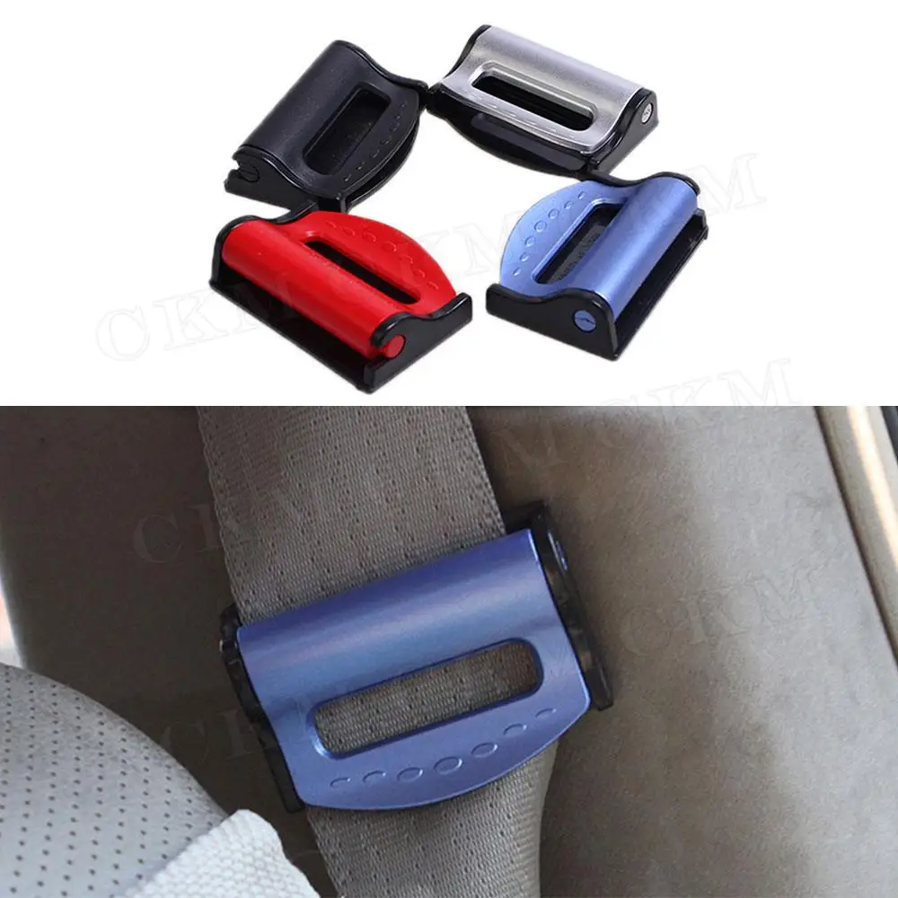 

2PCS Car Safety Seat Belt Buckle Clip Seatbelt Stopper Adjuster Clip To Relax Shoulder Neck Car Strap Clips Car Accessories