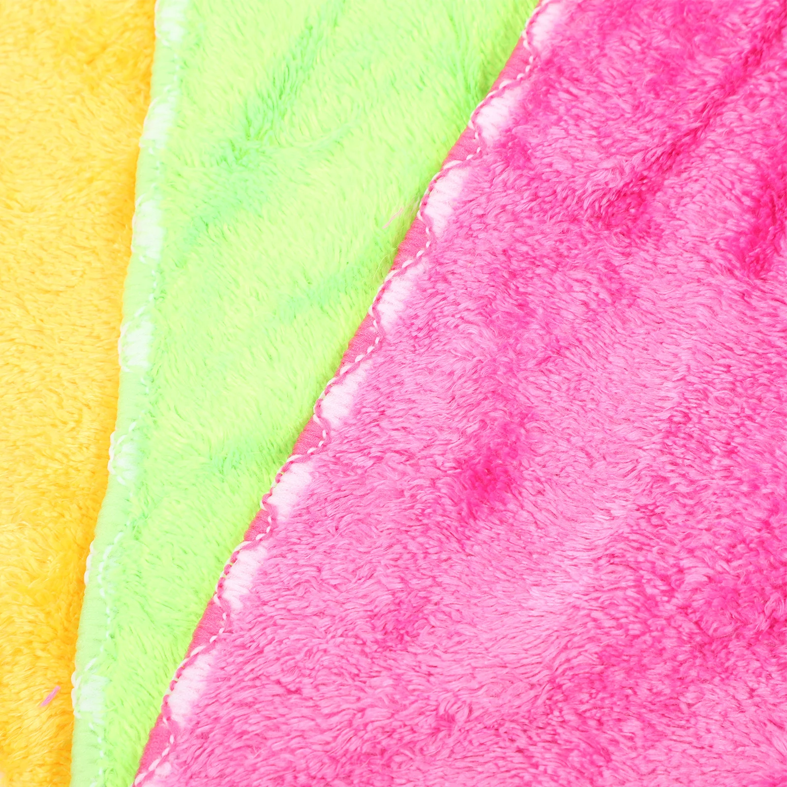 

9pcs Reusable Coral Fleece Dishcloths Kitchen Cleaning Towels Absorbent Quick Drying Lightweight Washcloths Countertop Plate