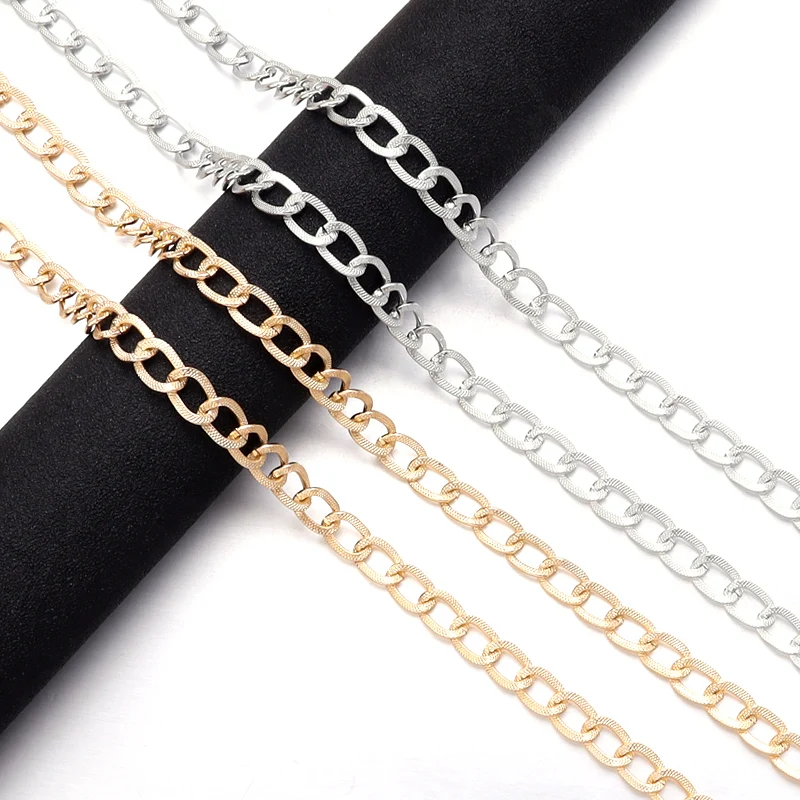 5 yard/lot Metal Aluminium Chain Link Chain For Jewelry Making Triangle Cross Chain DIY Bracelet Necklace Accessories