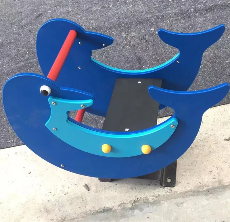 Kindergarten Community Outdoor PE Board, Spring Rocking Horse Park Outdoor Children's Play Customization 6