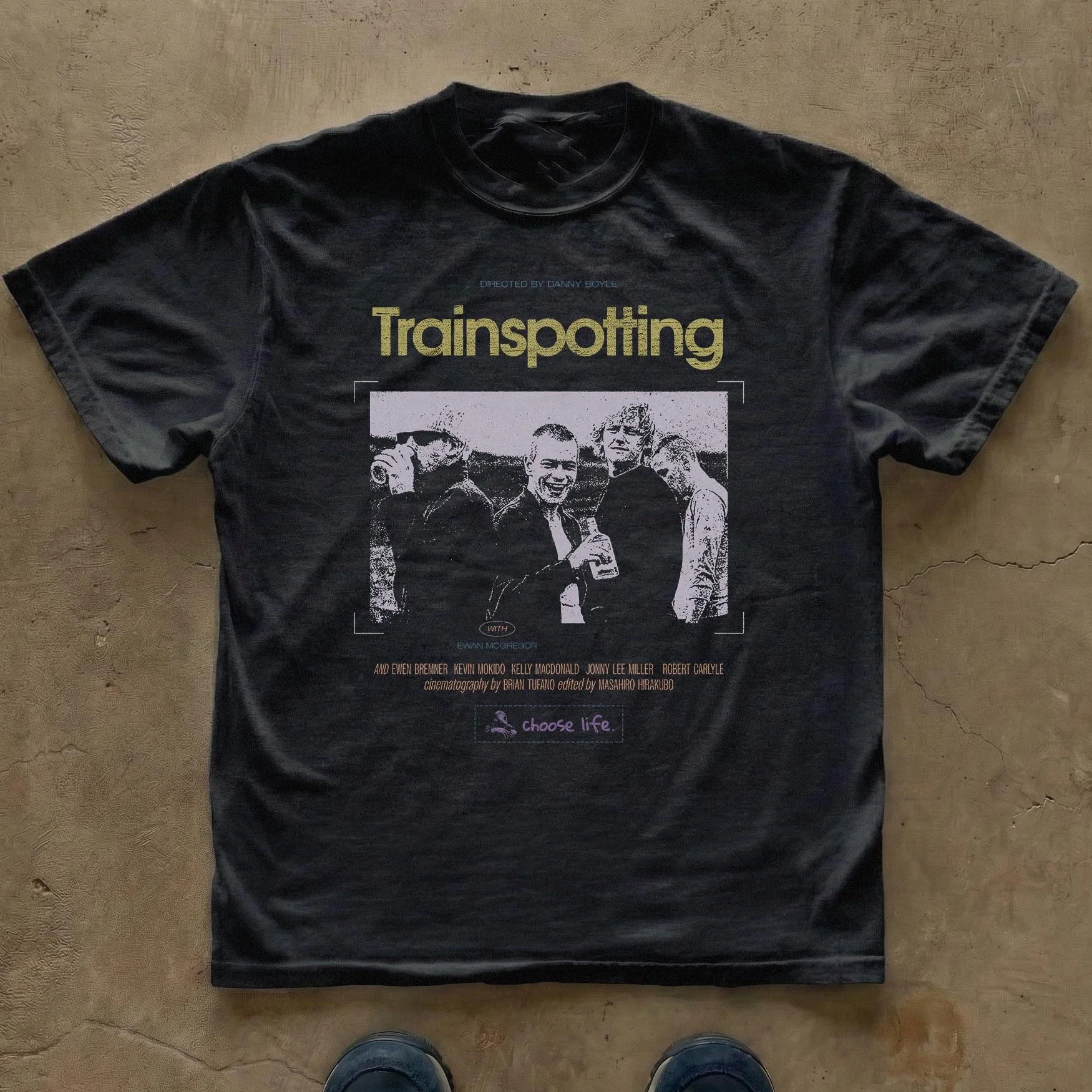 Poster Men Fashion - Trainspotting Movie Poster Comfort Colors Graphic