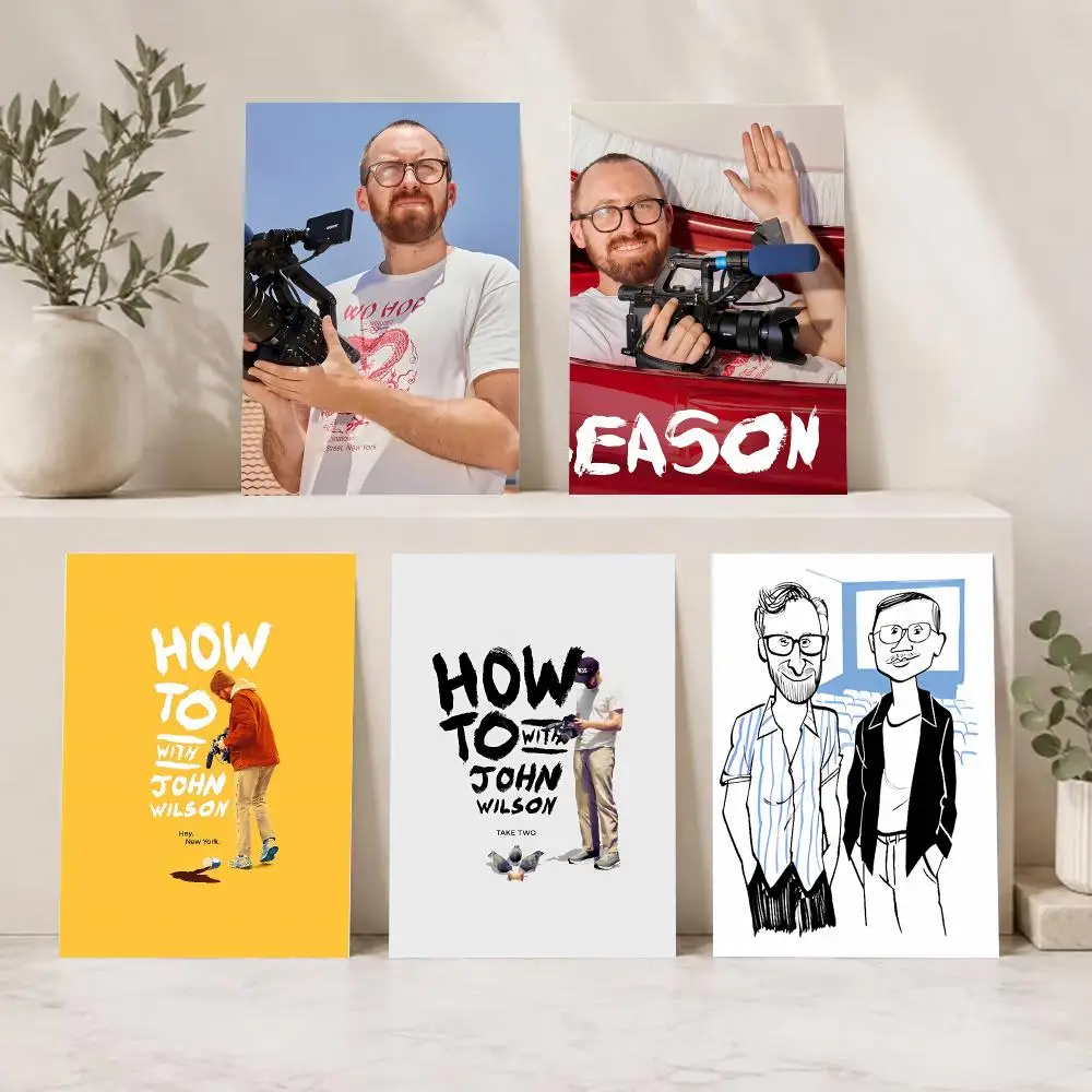 Indie Docu-Series H-How To With John Wilson Poster Indoor & Outdoor Wall Decor for Young Collectors