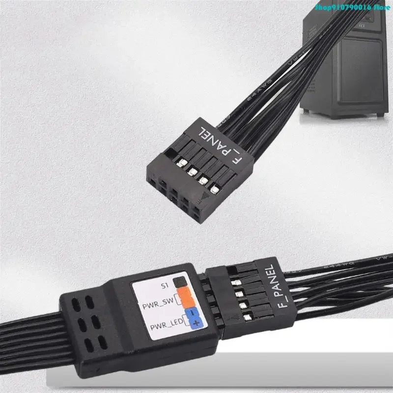 N2UB Easy Installs Motherboard Front Panel Cable 2Pin To 9Pin For Power Switches Reset Button And Hard Drive LED Indicators