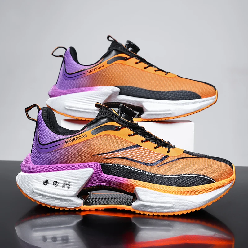 Men Casual Sports Running Shoes Carbon Board Marathon Training Breathable Women's Jogging Athletic Lightweight Tennis Sneakers