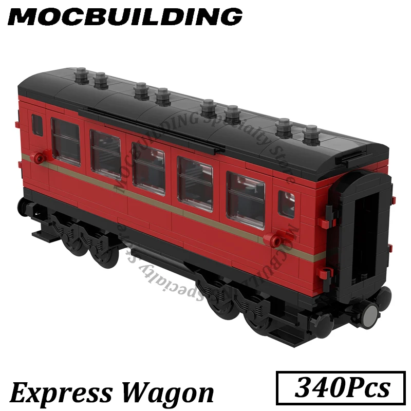 Wagon Car Train Model Display Railway Accessories MOC Building Block DIY Brick Toy Gift Construction Toys