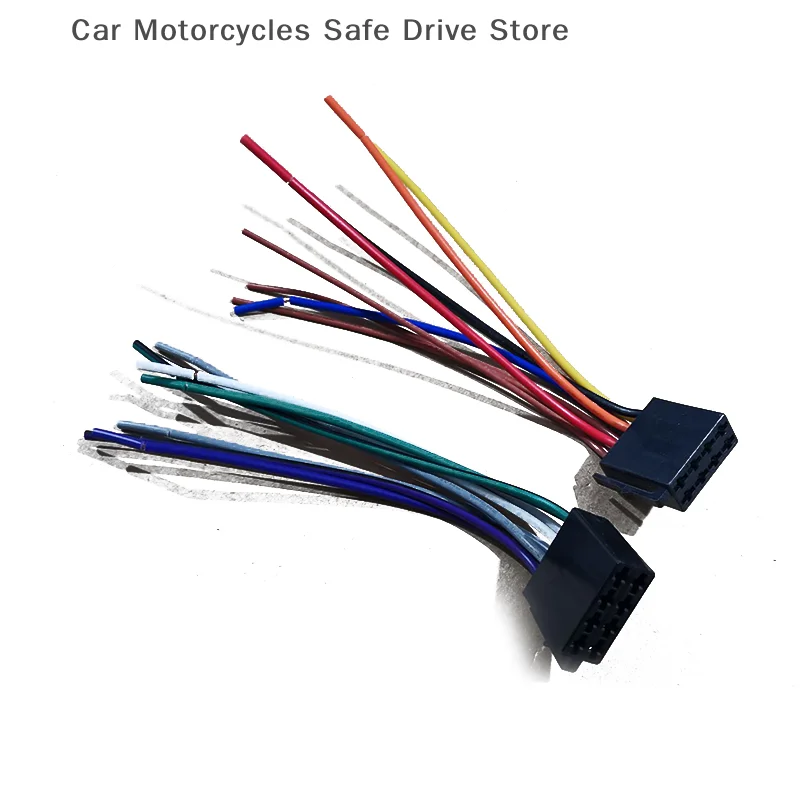 【CM】محولات عالمية سلك تسخير محول عالمي أنثى ISO الأسلاك تسخير راديو السيارة محول موصل سلك التوصيل عدة #3