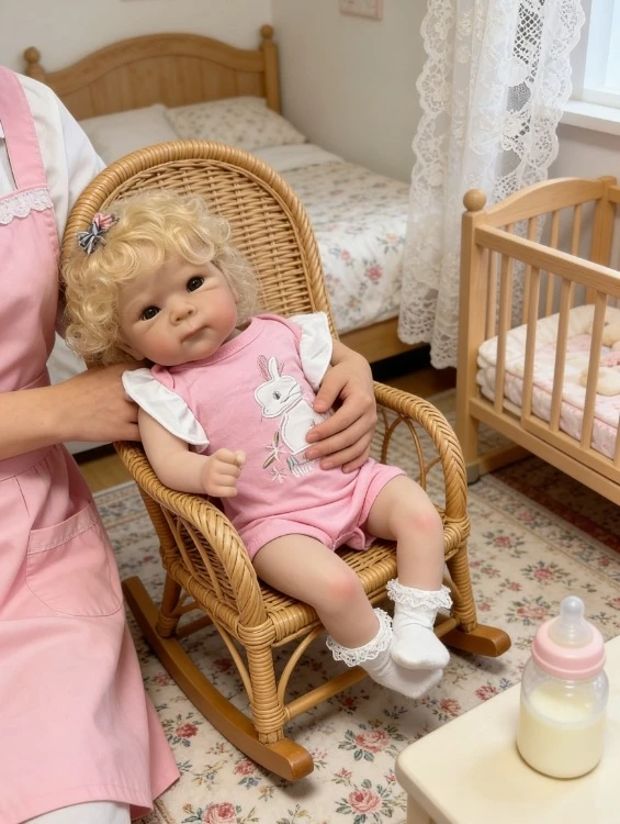 NPK 17'' i malowana skórka 3D z widocznymi żyłkami Reborn Bettie Miękka w dotyku, rozmiar noworodka, realistyczny noworodek