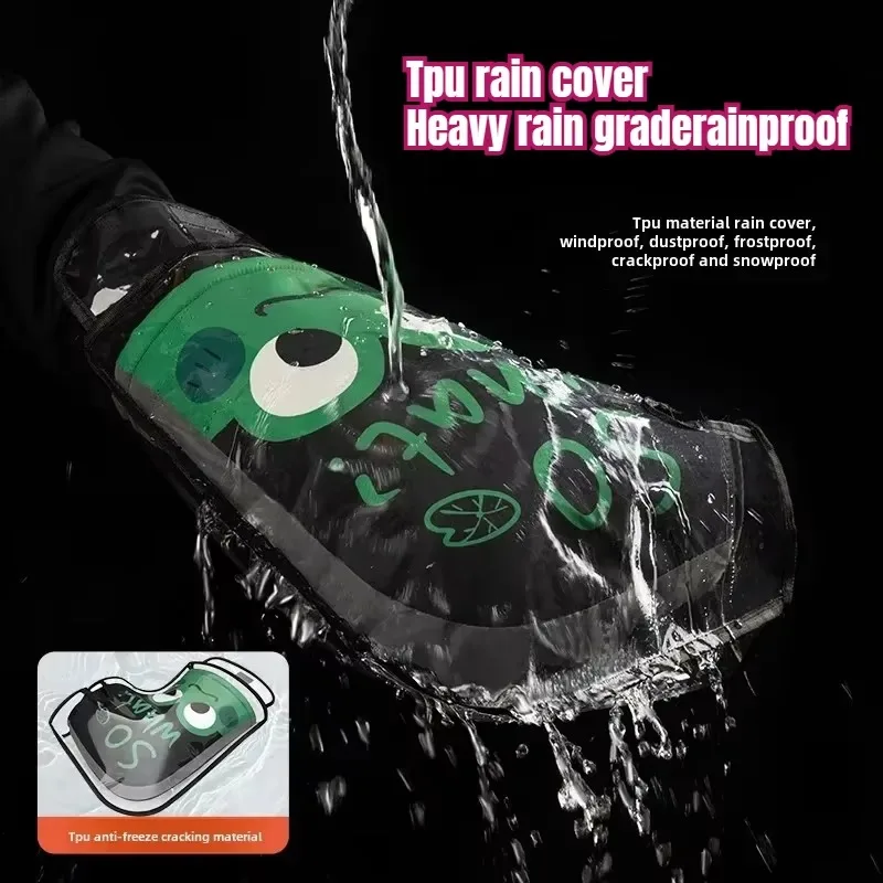 Hot 1Pair Motorcycle Winter Gloves Handlebar Muffs Protective Motorcycle Scooter Thick Warm Grip Handle Bar Muff Rainproof