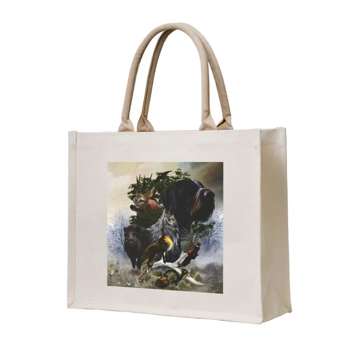 

German Wirehaired Pointer for versatile hunting Tote Bag Eco bag canvas tote bags eco pack tote bags aesthetic