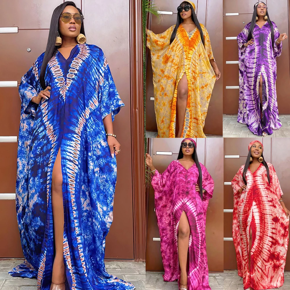 

New African Boubou Party Dresses For Women 2024 African Dashiki Print Ankara Maxi Dress Long Sleeve Wedding Robes Elegant Gowns