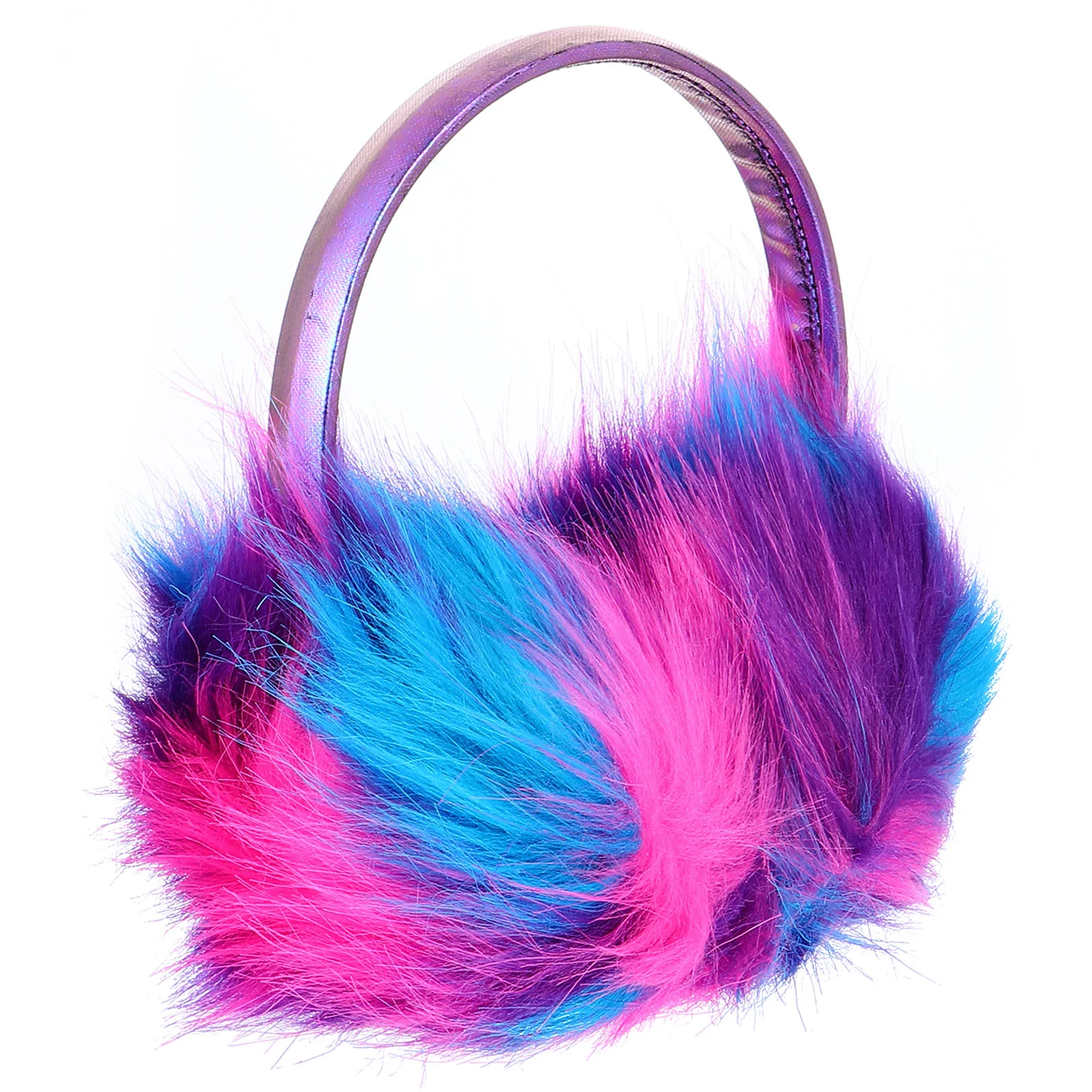 Faux Fur for Women Warm Practical Costume Supply Lovely Accessory Fluffy Purple Delicate Child