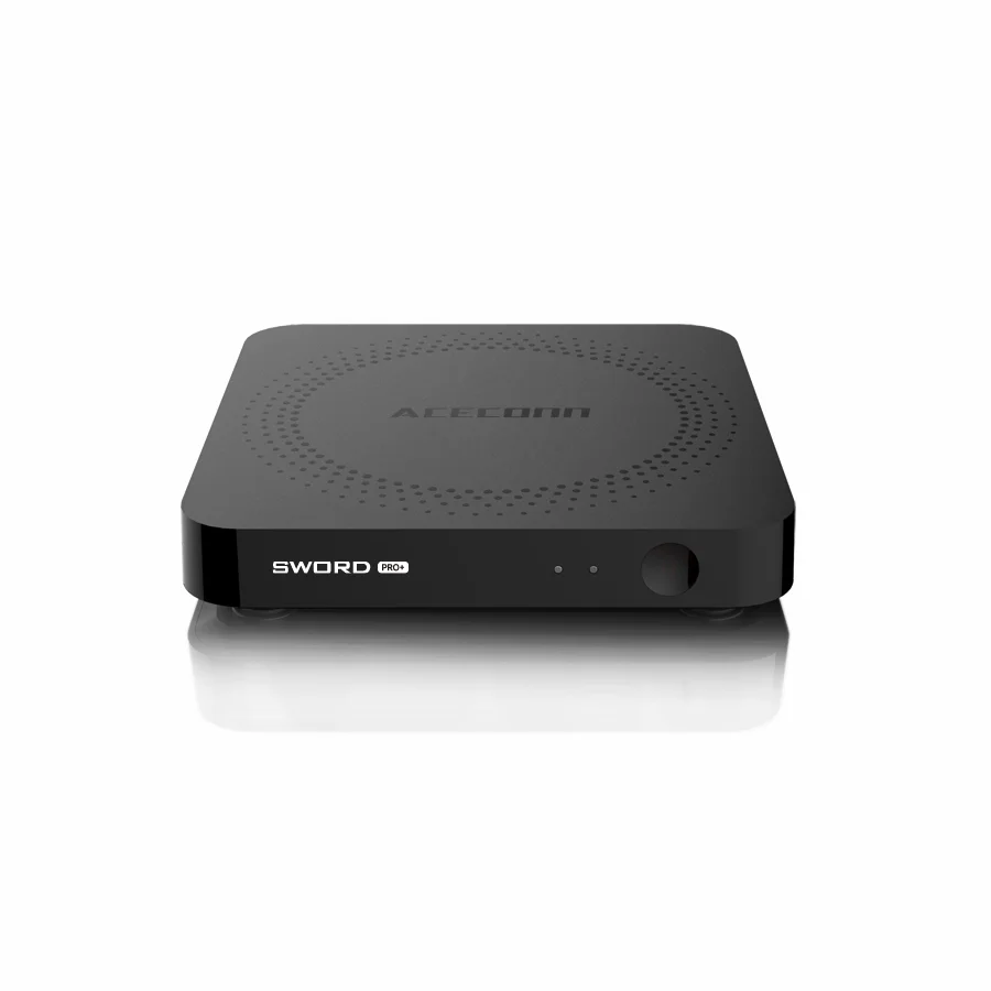 ACECONN Sword pro + TVONAIR3 TV Box Streaming IPTV Box 2G 16GB BT Retroilluminazione remota Trova tasti di controllo per l'apprendimento automatico RCU