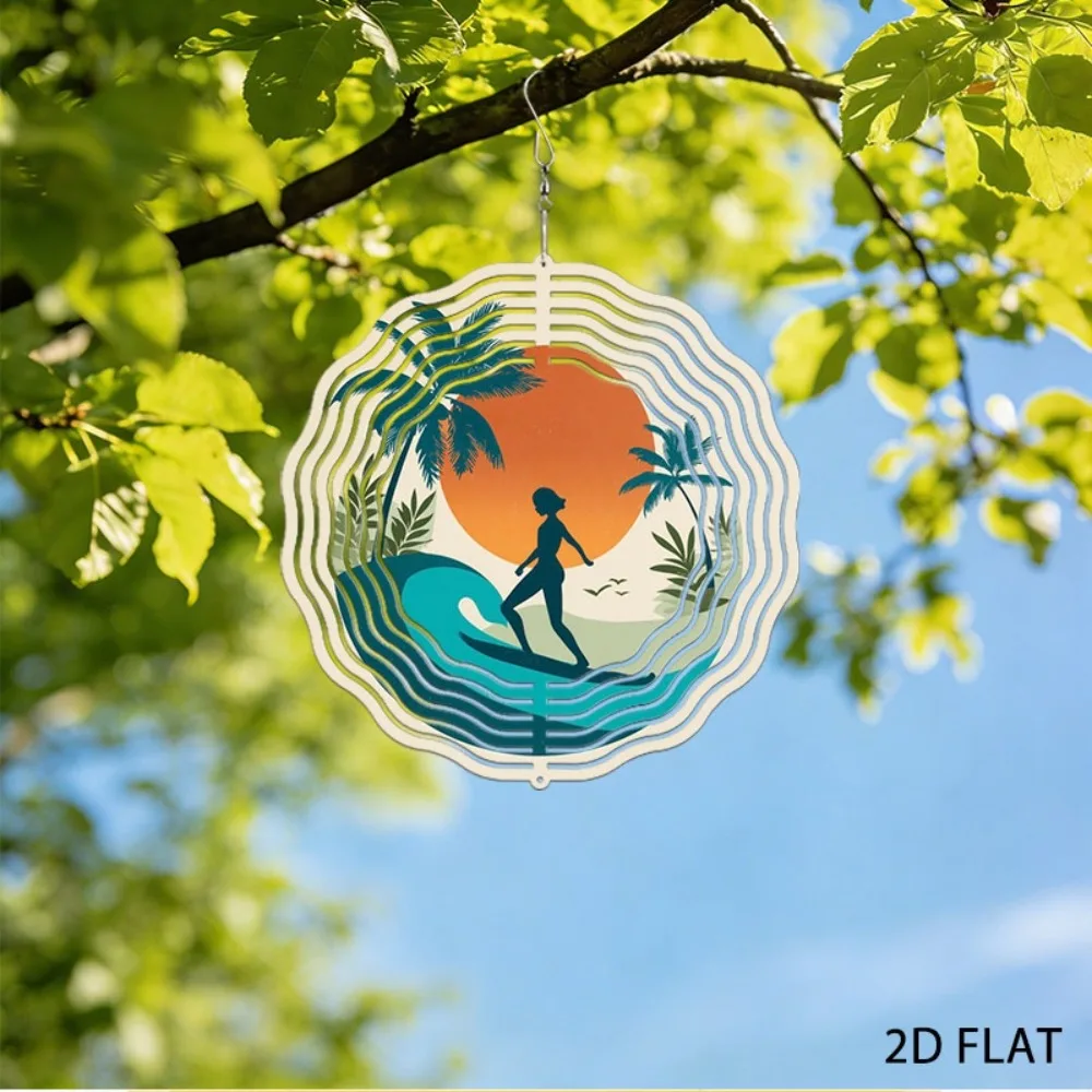 

Metal Tropical Sunset Wind Chimes Outdoor Garden Decor