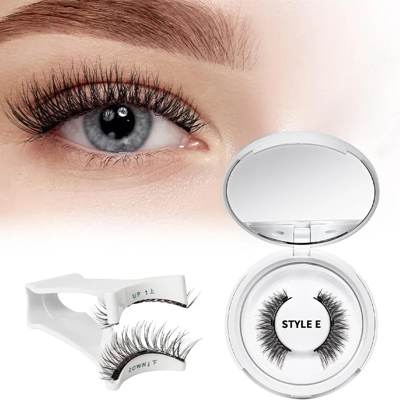 Reusable Magnetic False Eyelash Set - Natural 3D Mink Lashes Easy To Apply & Wear Thick and Slender False Eyelashes