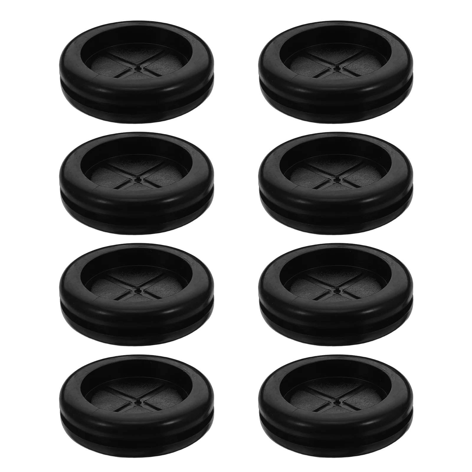 

8pcs Double Sided Grommet 45Mm Inner Diameter Rubber Cable Hole Cover Wire Protection Dustproof Desk Organizer Round Flexible