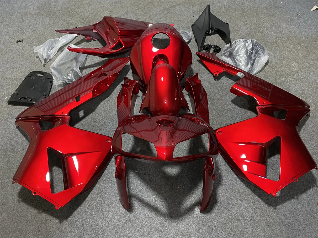a/Motorcycle Fairing Kit For CBR 600 RR 2005 2006 Bodywork CBR600RR 05 06 Injection 600RR Gloss F5 Premium Plastics Candy red