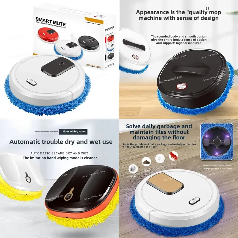 Intelligent sweeping robot, humidifying spray, mopping, wet and dry, wiping USB charging