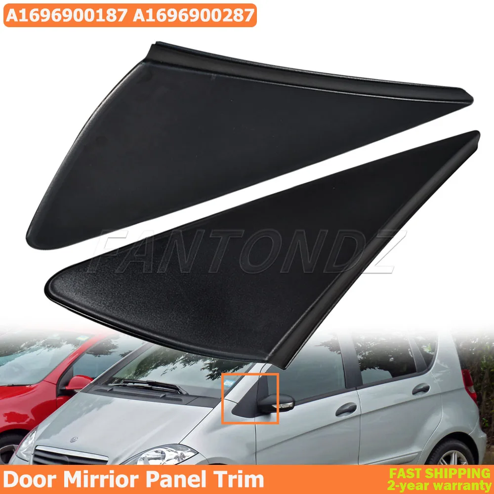For Mercedes-Benz A-Class W169 2004-2012 Rearview Triangle Cover Molding A1696900187 A1696900287 Car Door Mirrior Panel Trim L/R