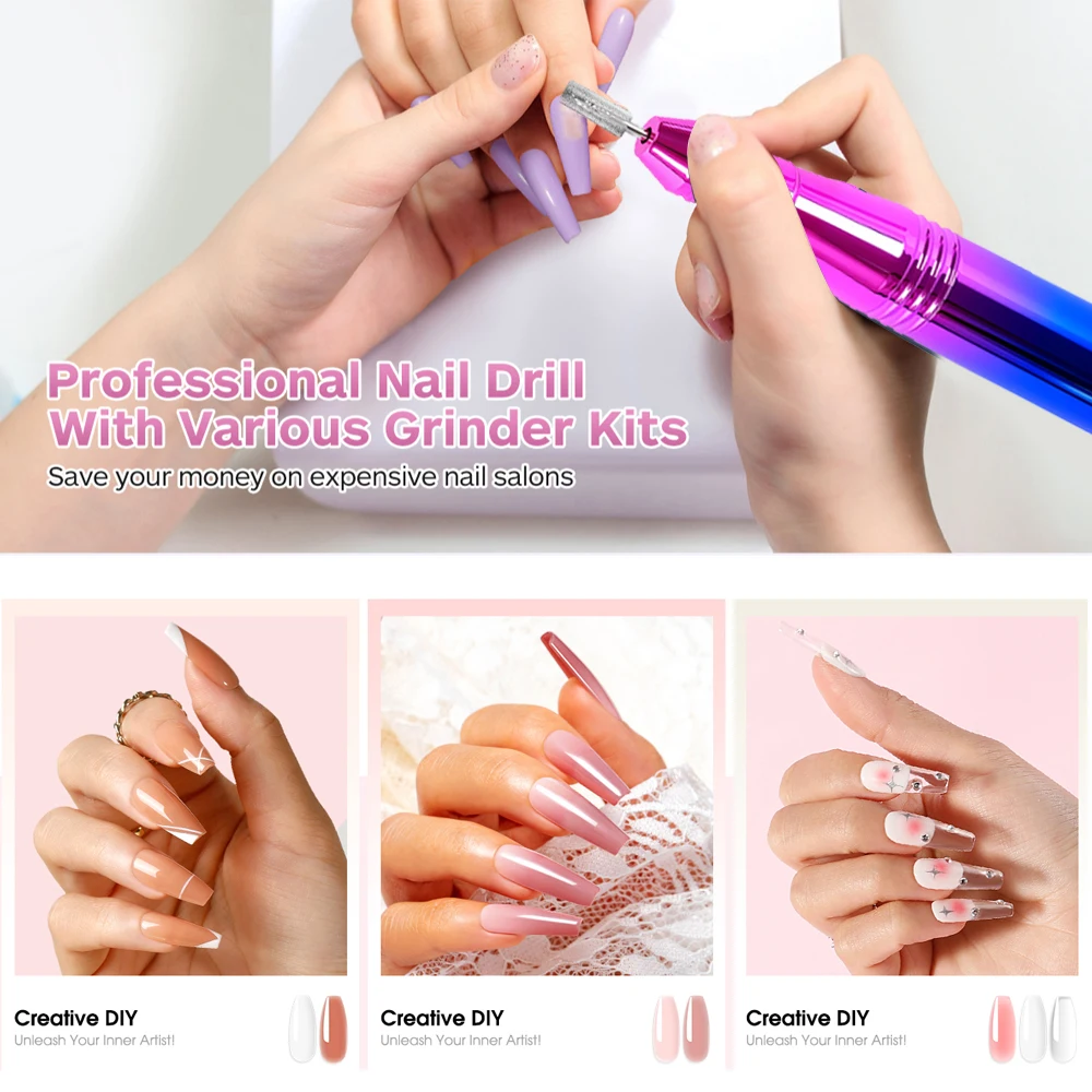 قلم إزالة طلاء الأظافر بواجهة USB للاستخدام المنزلي، أداة طحن الأظافر الميتة، ملحقات العناية بالجمال #6