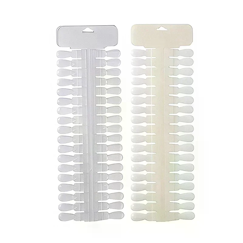 36 قطعة بطاقة اللون الطبيعي/واضح القابلة للإزالة مسمار الفن عرض أظافر صناعية نصائح رف دمعة تصميم مانيكير هلام البولندية ممارسة أداة #4