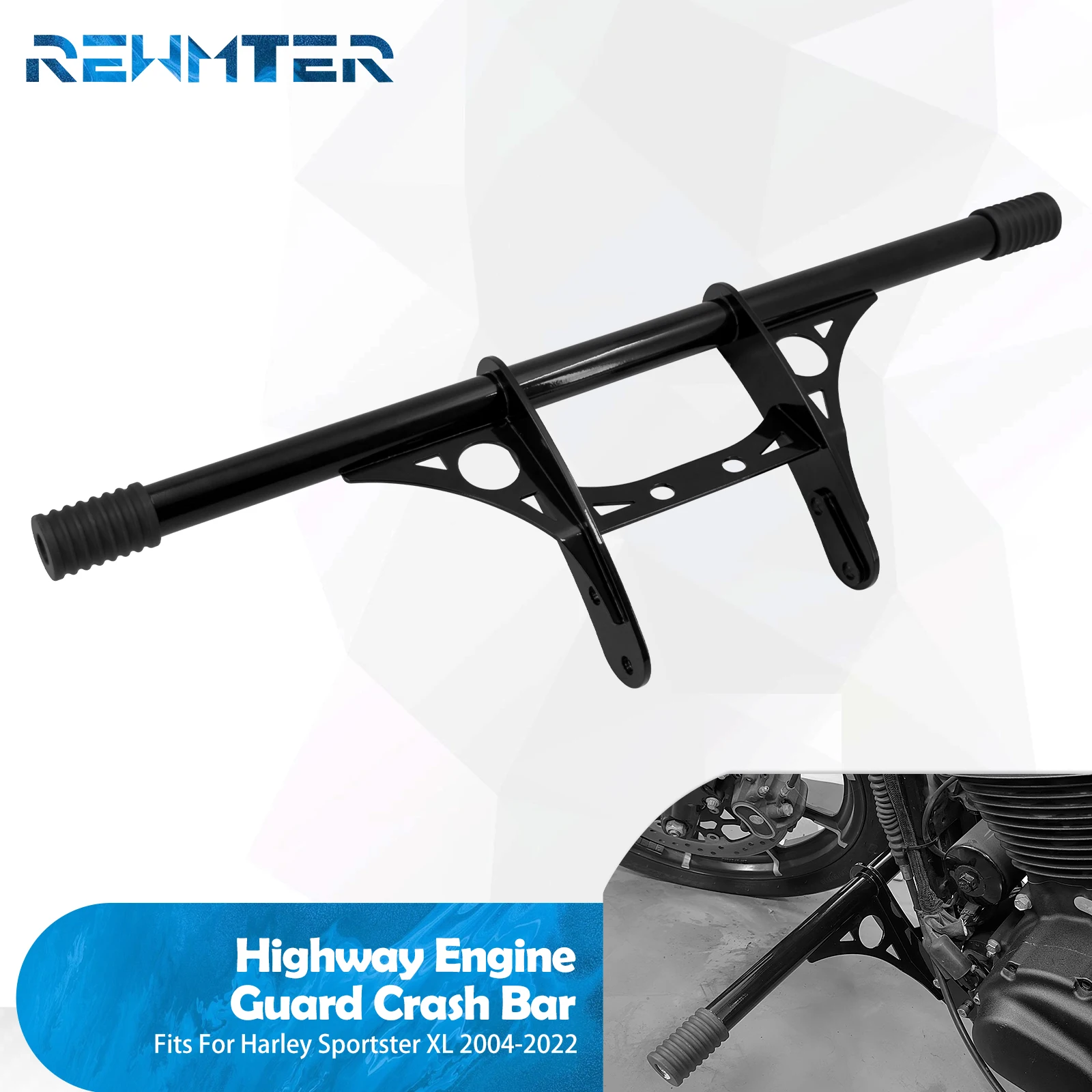 

Motorcycle Front Crash Bar Highway Engine Guard Steel Falling Protection For Harley Sportster XL 883 1200 Iron 48 Roadster 04-22