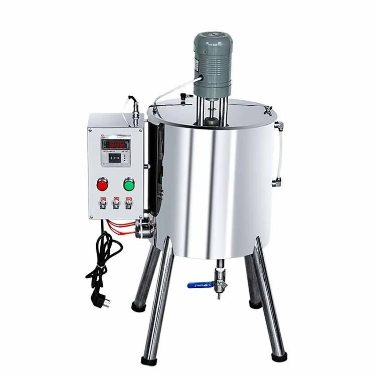 JYD REX-C700 Lipstick Heater Mixer Filling Machines 15L Dissolver Tank Single Head Filling Stirring Machines Lip Gloss Filler