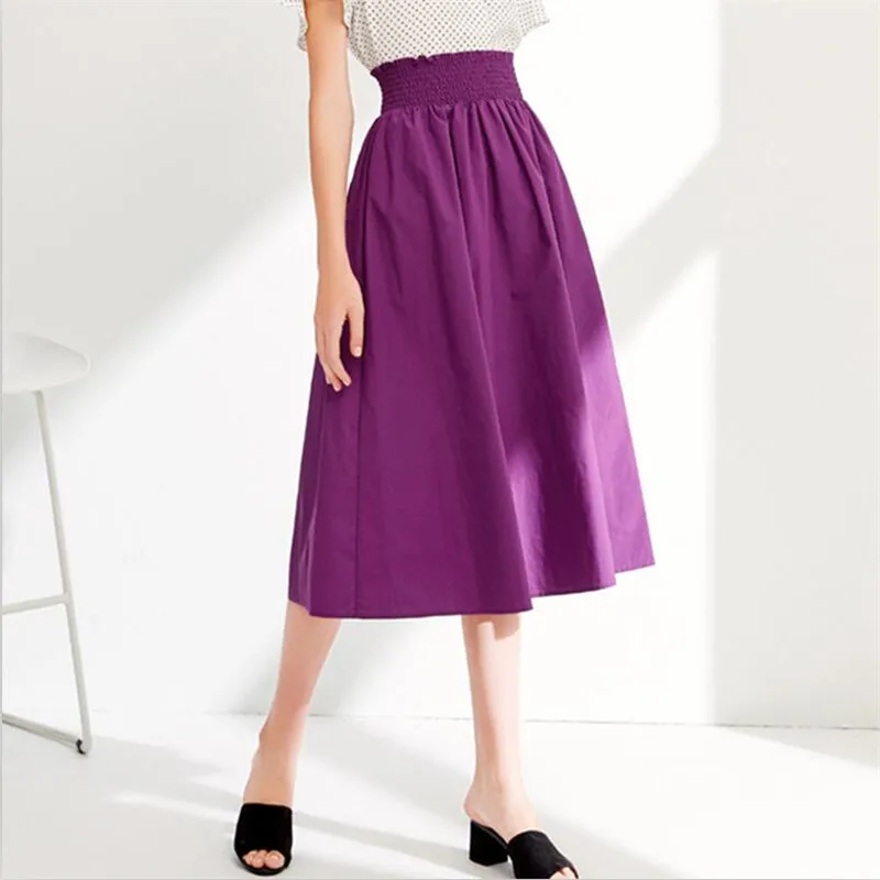 2024 Women Spring Summer long Skirts Vintage Elegant Party Vestidos Office Maxi Skirts Purple Black Khaki Womens Skirts Fashion