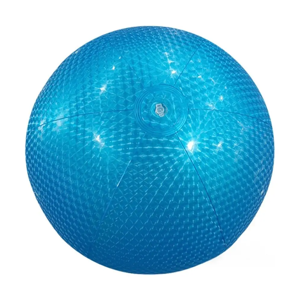 Design inflável bola de praia inflável padrão listrado brinquedos divertidos bola transparente bola de jogo material transparente