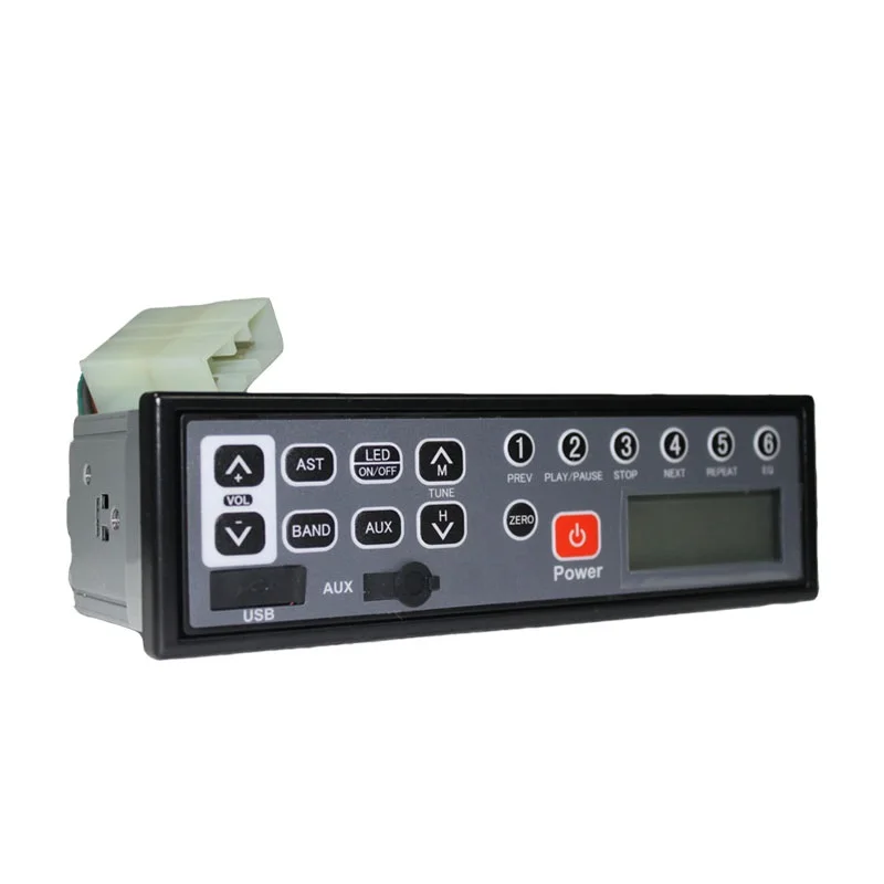 HIDAKA M101 Universal Frequency with USB LED for HITACHI KOBELCO KOMATSU Car Heavy Machine Radio 1din Excavator Radio