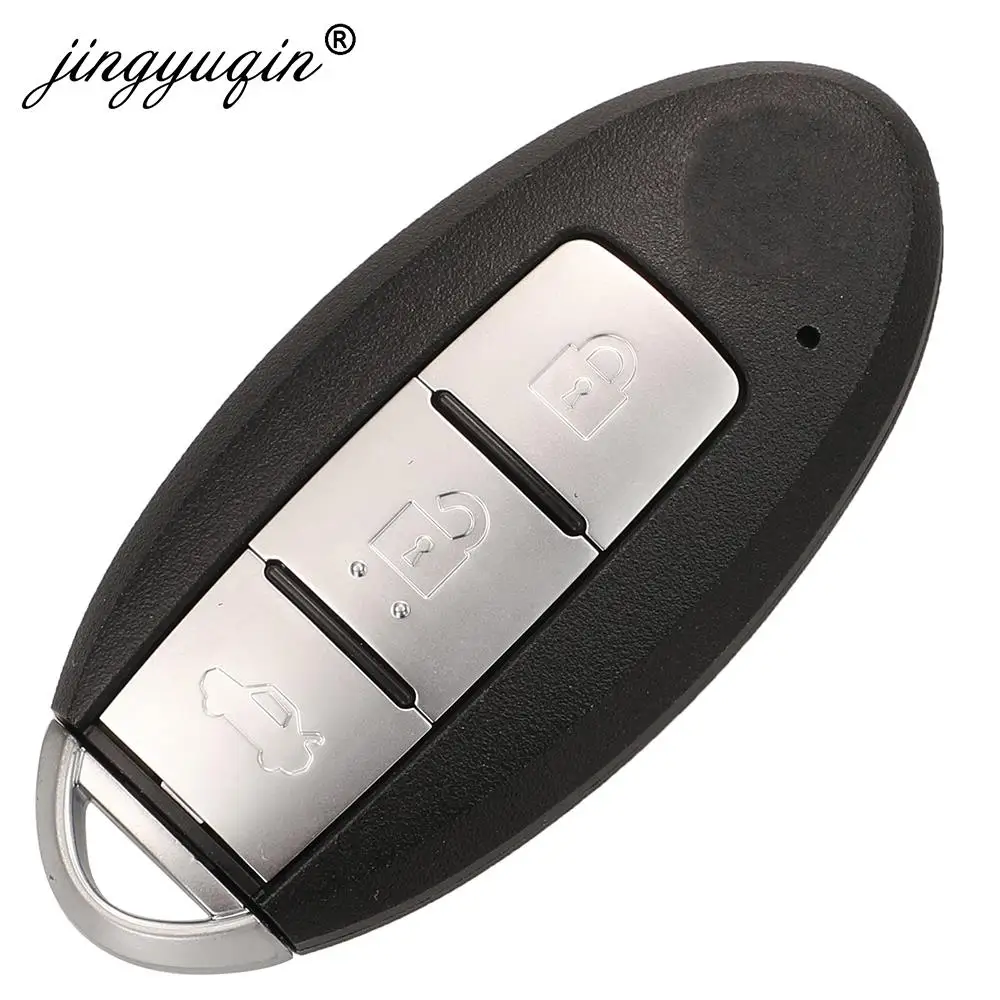 jingyuqin S180144501 KR5TXN1 Car Keyless Smart Remote Key 3BTN for Nissan Altima Teana Sylphy 2019+ 433Mhz 4A HITAG AES Chip Fob