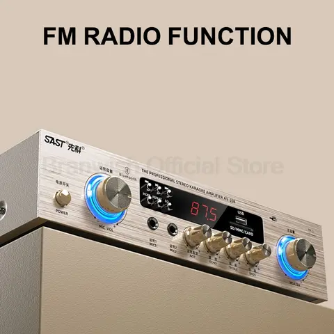 4.2 블루투스 앰프 Hifi 150W+150W 홈 시어터용 USB/SD 디코딩 기능이 있는 고출력 2채널 오디오 스피커 앰프