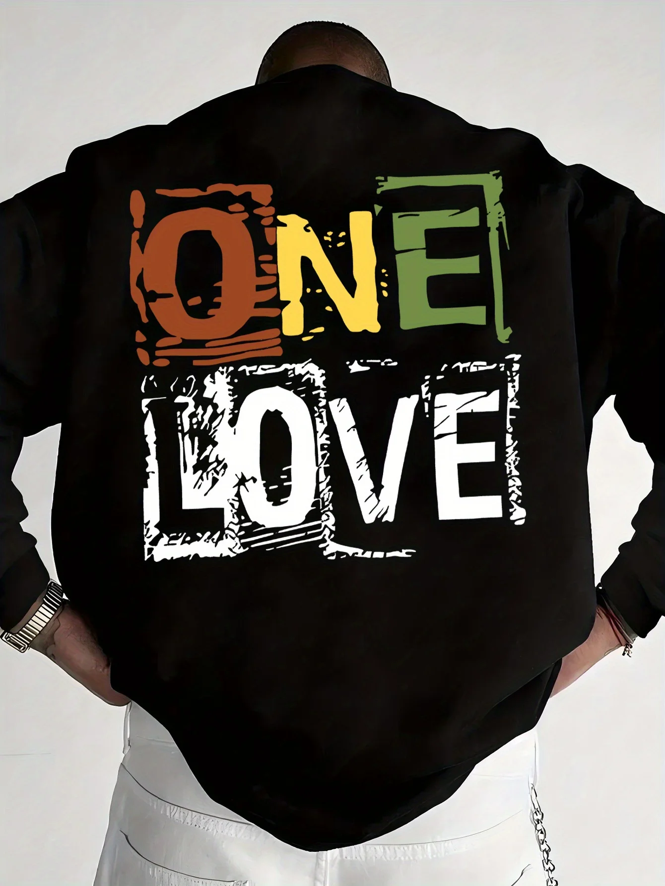 

Letter Graphic Printing Autumn and Winter Men's and Women's Sweatshirts Casual Loose Outdoor Street Sports Training Brand