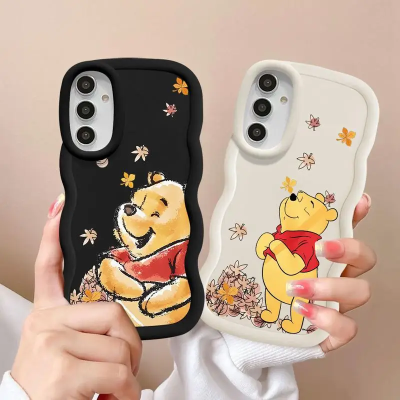 Disney Winnie The Pooh Phone Case for Xiaomi Redmi Note 8 9 Pro 9S 10S 10 11Pro 12Pro 13Pro Plus Lite 4G 5G Candy Waves