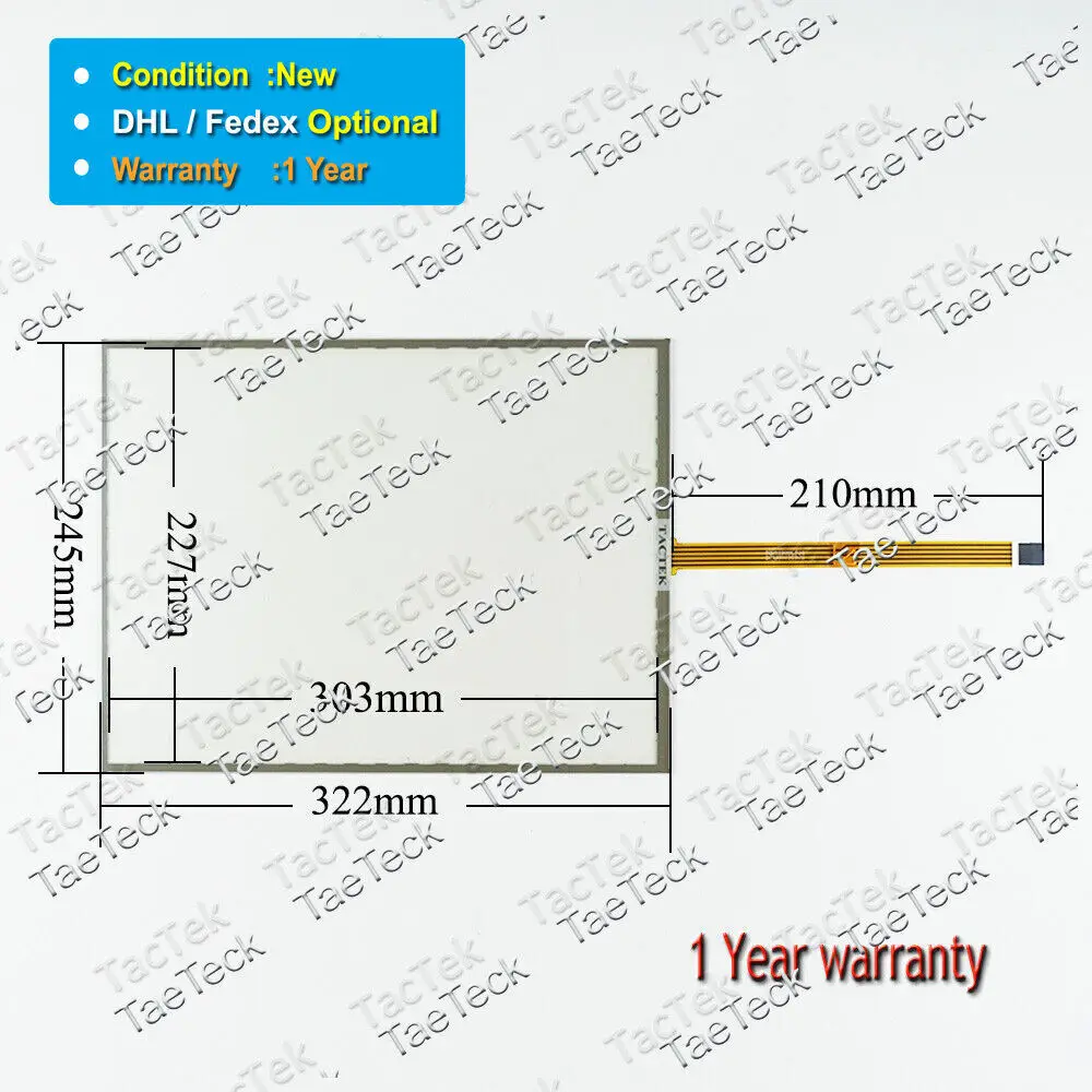 Touch Screen Panel Glass Digitizer for AMT 2534 AMT2534 91-02534-000 Touchpad